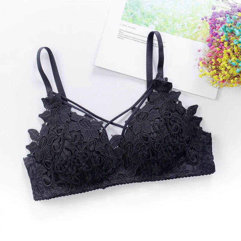 FLORAL LIGHT PADDED BRIDAL WEAR BRA