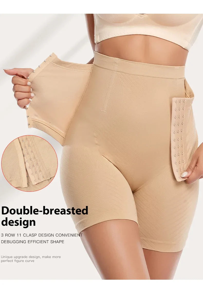 Sajiero Tummy Control Butt Lifter with Adjustable Buckle Shapewear